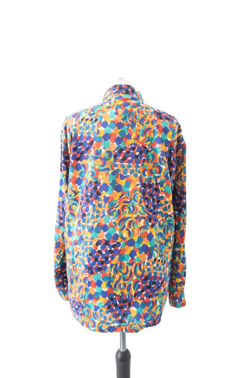 Missoni Multicoloured Cotton Long Sleeved Retro Print Shirt UK M