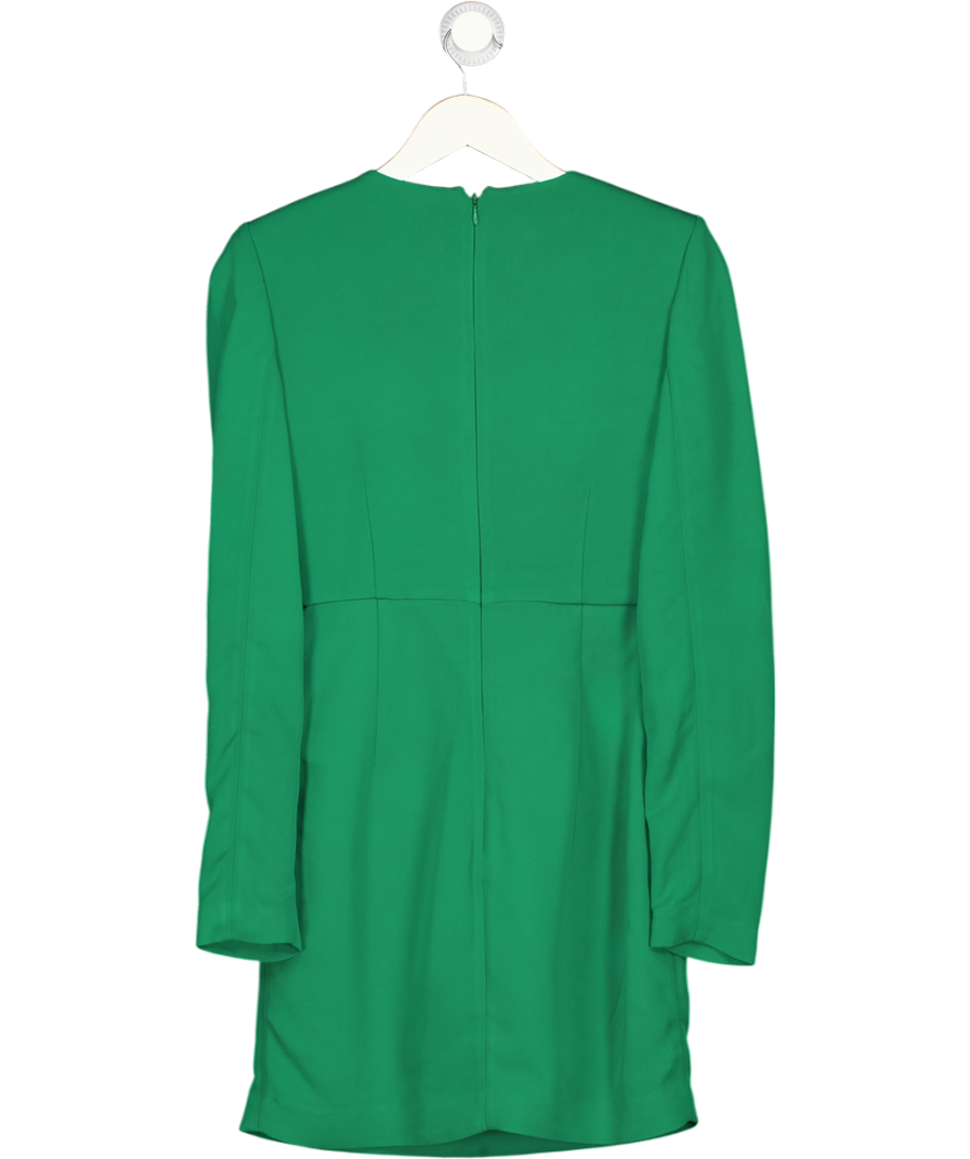 ROLAND MOURET Green Corset Inspired Cady Mini Dress UK 6