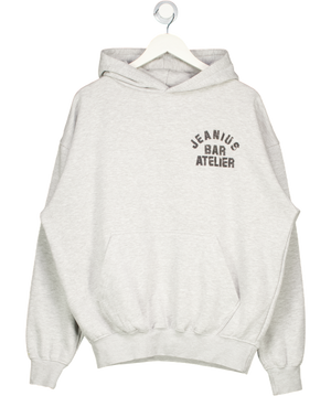 Jeanius Bar Atelier Varsity Hoodie - Marl Grey UK S