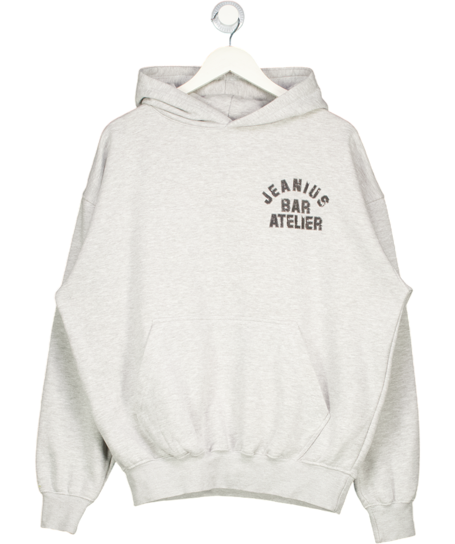 Jeanius Bar Atelier Varsity Hoodie - Marl Grey UK S