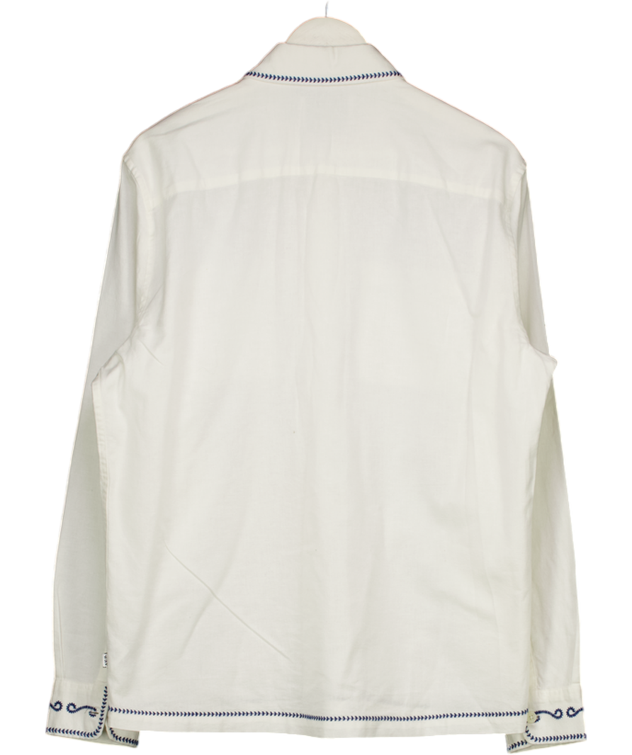 WAX Cream Haven Swirl Stitch Shirt UK S