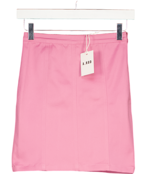A.R8D Pink Stretch Bodycon Mini Skirt UK S