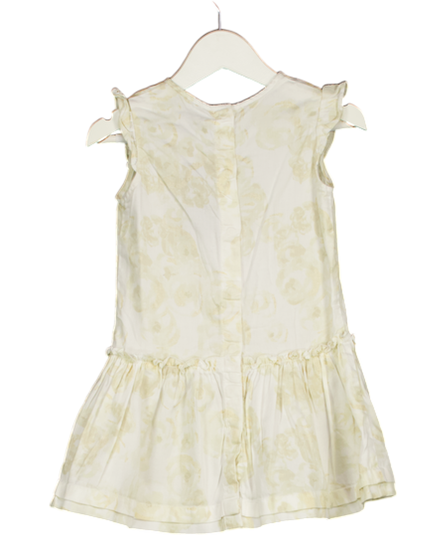 PETITE BATEAU Cream Ivory Floral Cotton Dress 2 Years