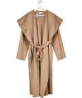 LOVER AND FRIENDS Light Camel Beige Shawl Collar Noor Coat UK S