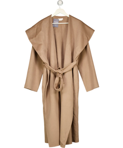 LOVER AND FRIENDS Light Camel Beige Shawl Collar Noor Coat UK S