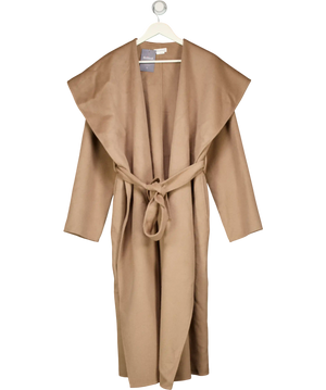 LOVER AND FRIENDS Light Camel Beige Shawl Collar Noor Coat UK S