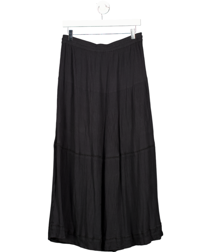 M&S Black Midaxi Slip Skirt UK 12