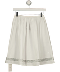 IMNOTAMORNINGPERSON White The Blooming Classic Skirt UK S/M
