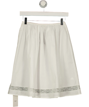 IMNOTAMORNINGPERSON White The Blooming Classic Skirt UK S/M