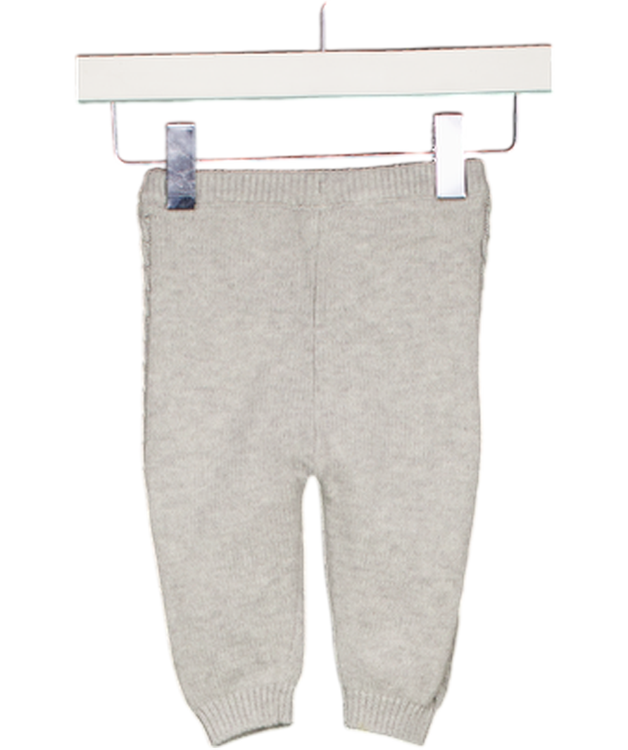 Mori Baby Grey Cable Knit Joggers 0-3 Months