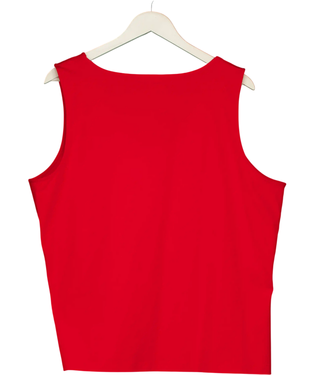 LOVE & ROSES Red Short Sleeve Sweetheart Top UK 20