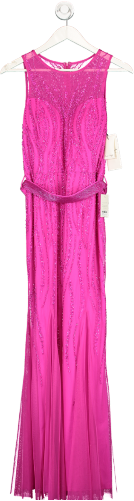 Phase Eight Fuchsia Rowena Beaded Dress UK 10
