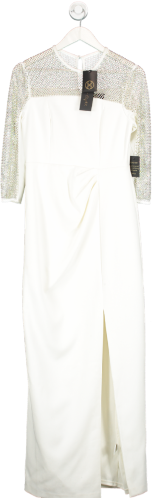 Phase Eight Ivory Belle Emb Maxi Dress UK Size 10