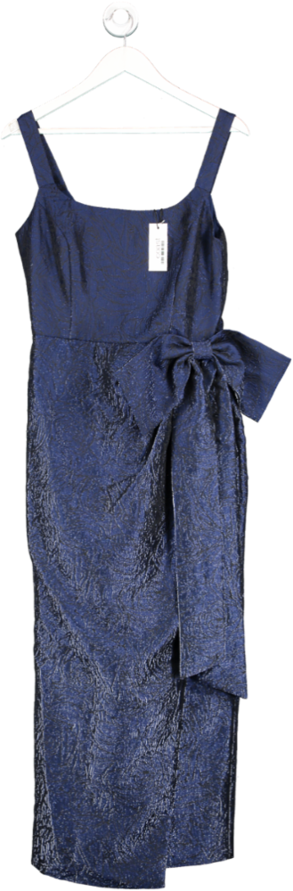 Coast blue jacquard bow detail occasion dress UK 10