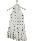 peppermayo White Willow Chiffon Mini Dress UK 8