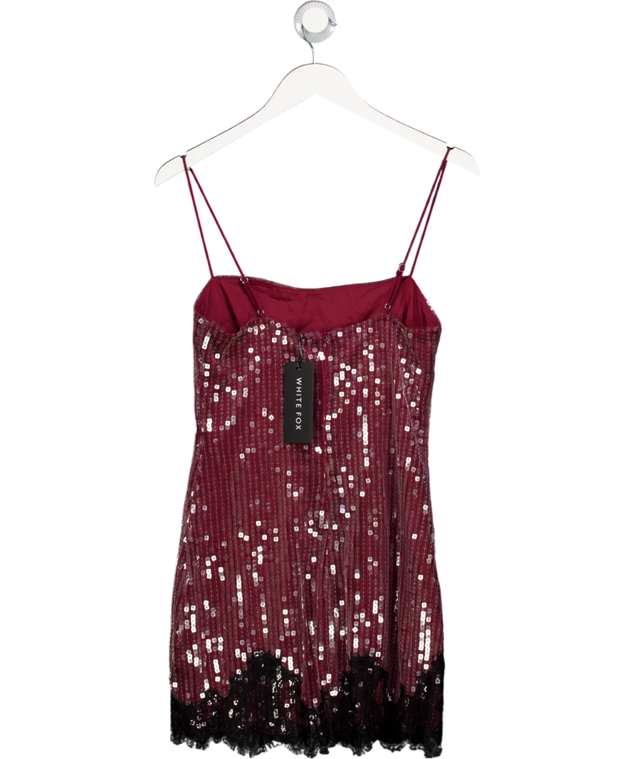 White Fox Red Taking It Easy Sequin Mini Dress UK S