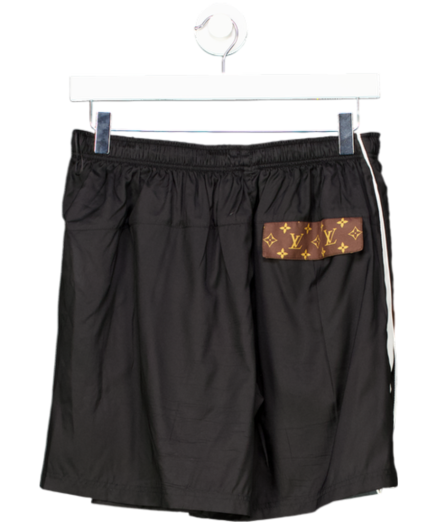 Louis Vuitton Black / Grey Monogram 100% Silk Shorts UK 8
