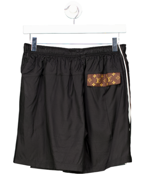 Louis Vuitton Black / Grey Monogram 100% Silk Shorts UK 8