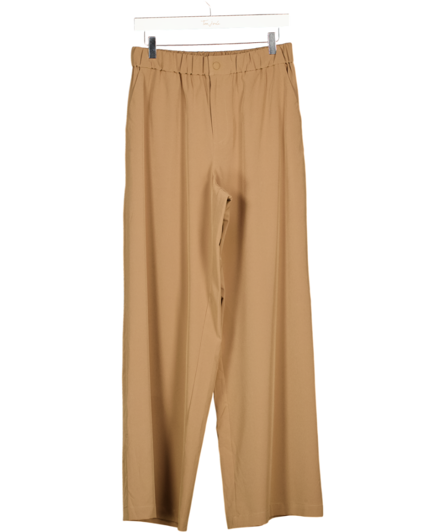 VARLEY Taupe Brown Kayson Wide Leg Trousers 32" UK M