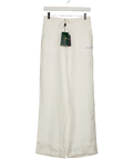 HOLLAND COOPER Amalfi Embroidered Logo  Linen Trouser White UK XS
