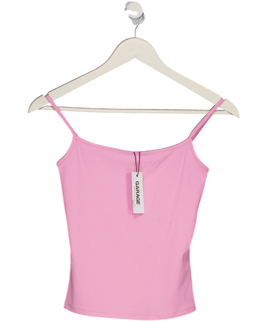 GARAGE Pink Sleek Scoop Cami Top UK S