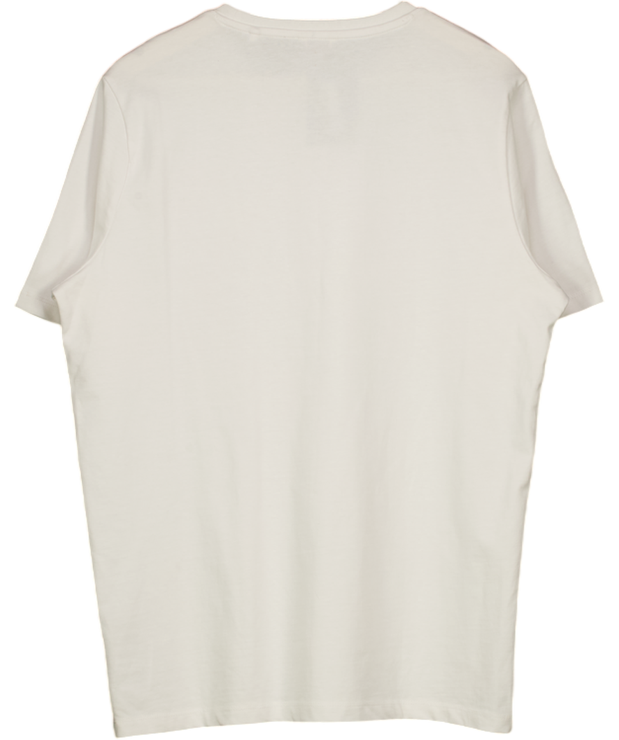 Guess White Modal Blend T-shirt UK M