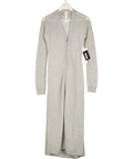 ALO Grey Sheer 100% Cashmere Long Cardigan UK XS