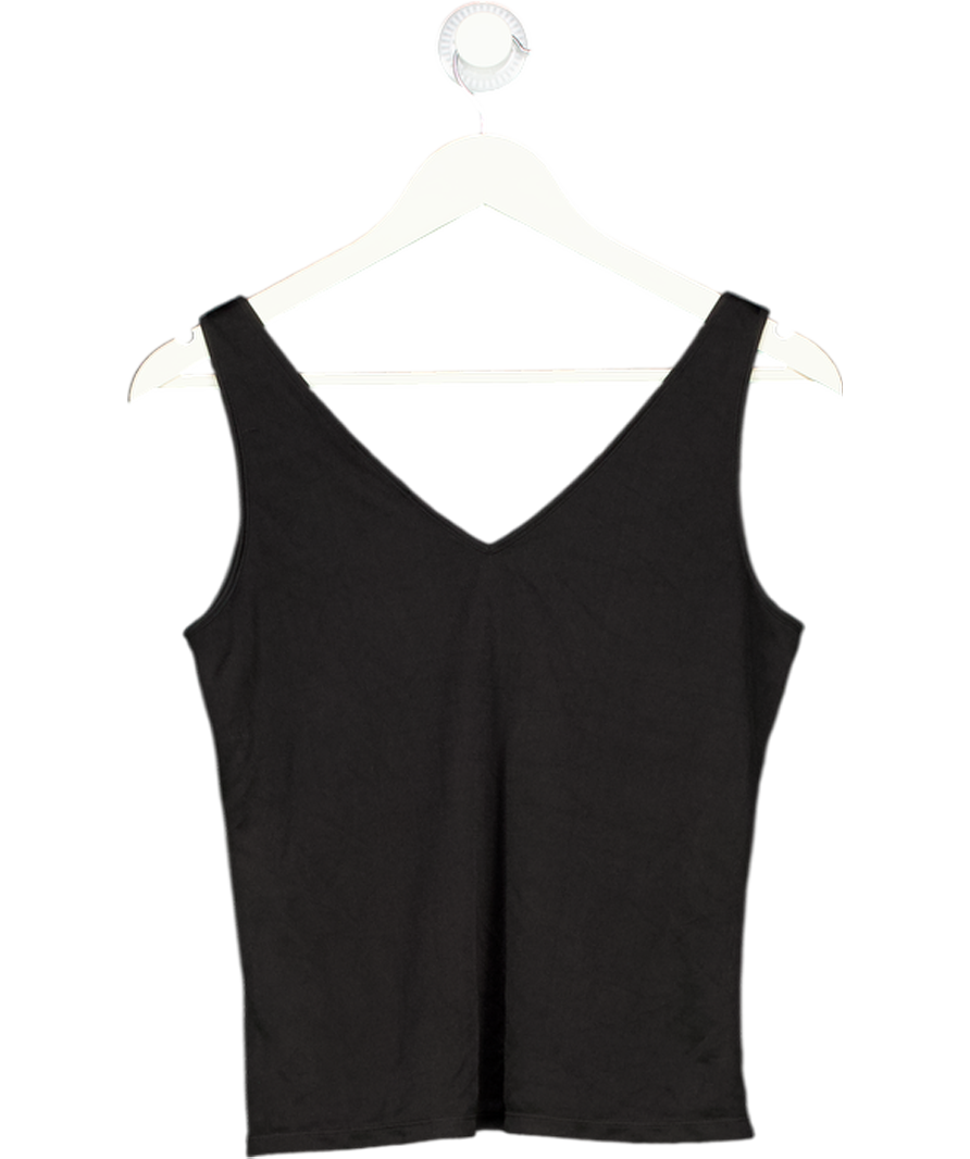 Ralph Lauren Black V-neck Overlay Vest Top UK M