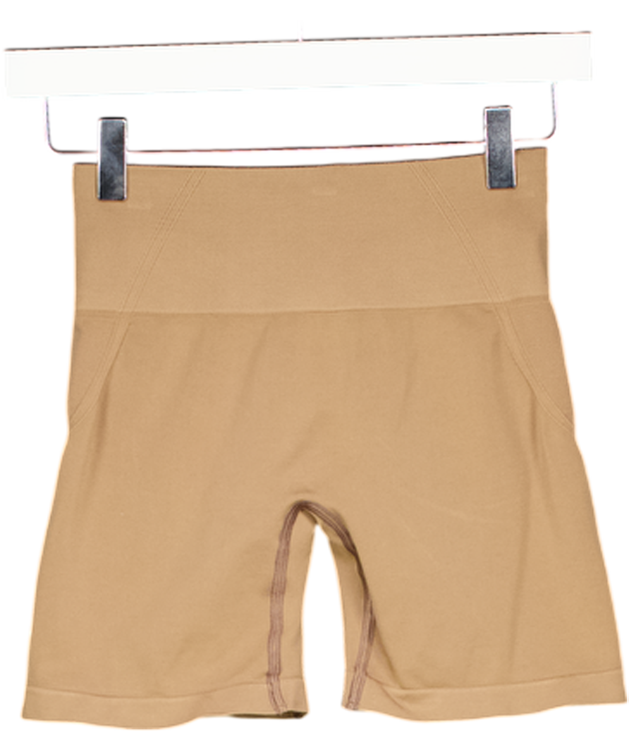 Oner Active Brown Seamless Shorts With Logo UK S