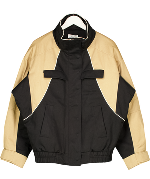 KIJUN Black & Tan Paneled Jacket UK S
