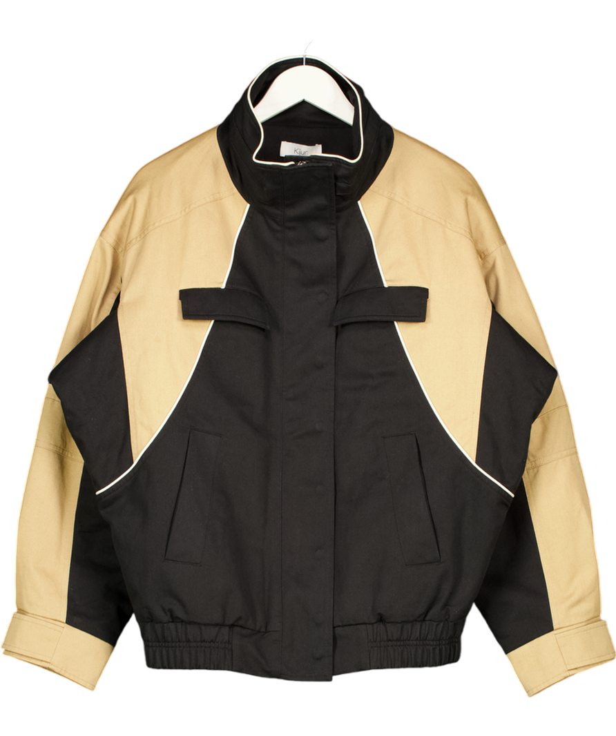 KIJUN Black & Tan Paneled Jacket UK S