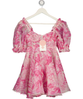 SELKIE Pink Floral Parliament Dress UK 6
