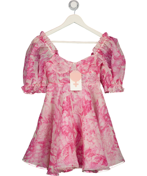 SELKIE Pink Floral Parliament Dress UK 6