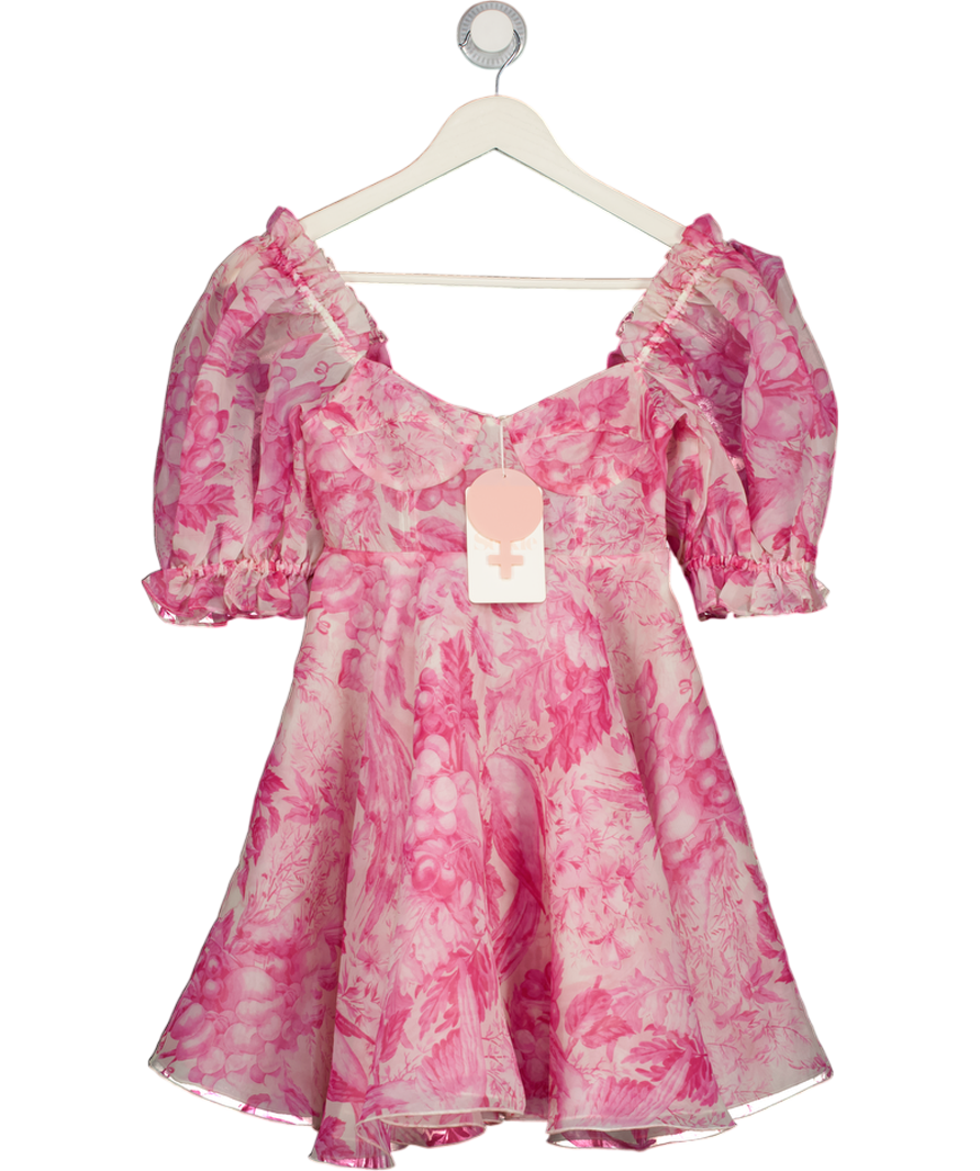 SELKIE Pink Floral Parliament Dress UK 6