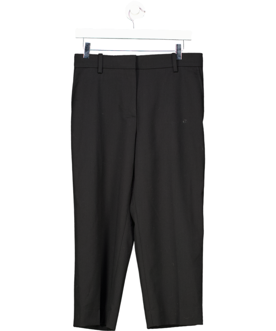 cos Black Wool-blend Capri Trousers UK 10