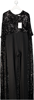 safiyaa Julianna Black Sequinned bodice Jumpsuit UK 14