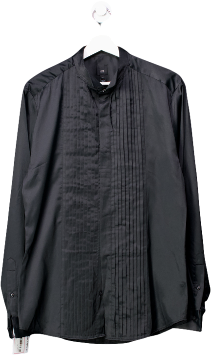 River Island Black Textured Shirt UK M