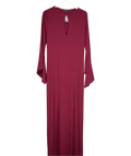 ASOS Red Long Sleeve Cut Out Ruched Maxi Dress UK L