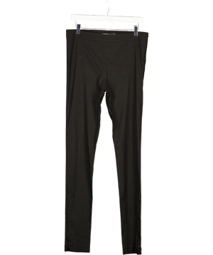 ACNE STUDIOS Black Linen Blend Best Stretch Taper Trousers With Ankle Zips Fr38 UK 10