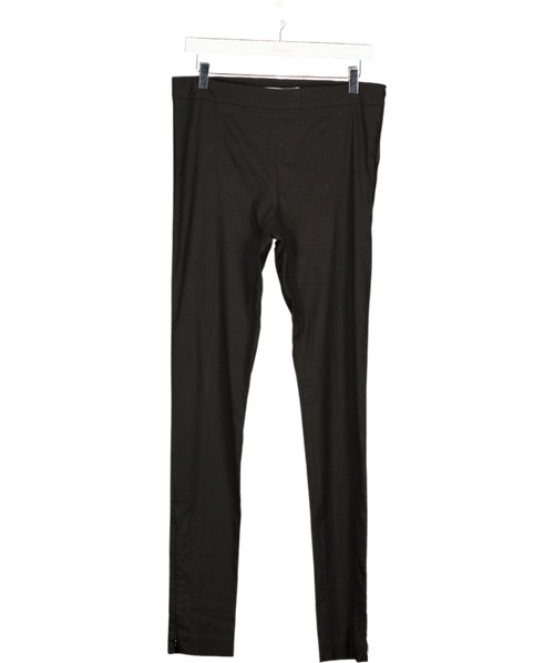 ACNE STUDIOS Black Linen Blend Best Stretch Taper Trousers With Ankle Zips Fr38 UK 10