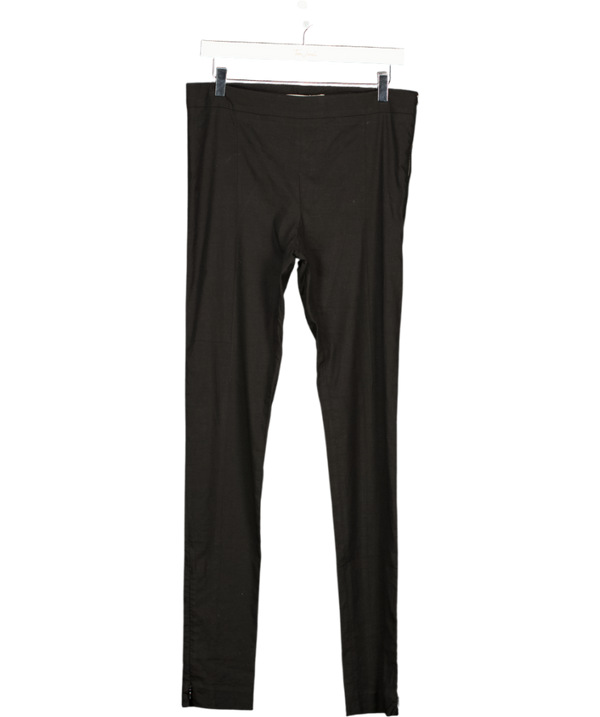 ACNE STUDIOS Black Linen Blend Best Stretch Taper Trousers With Ankle Zips Fr38 UK 10