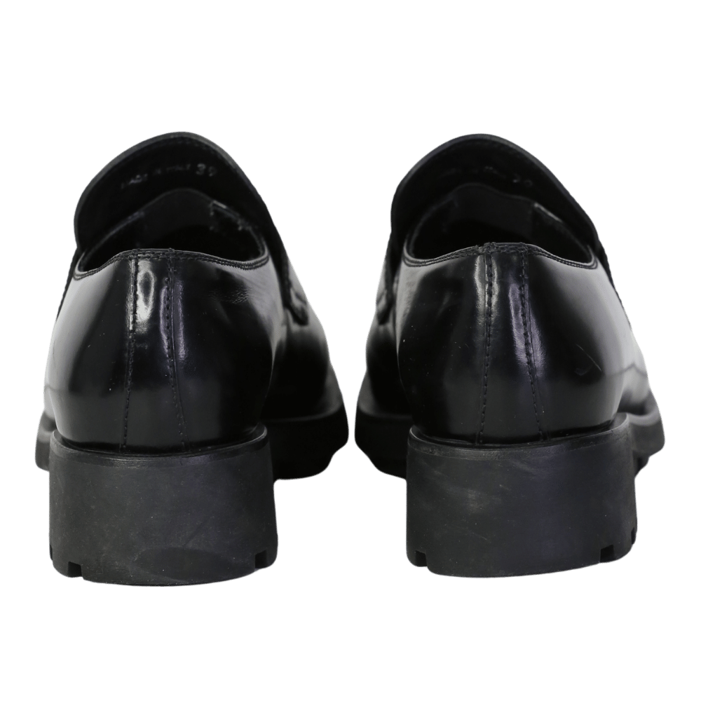 Prada Black Triangle-logo Platform Loafers UK 6 EU 39 👠