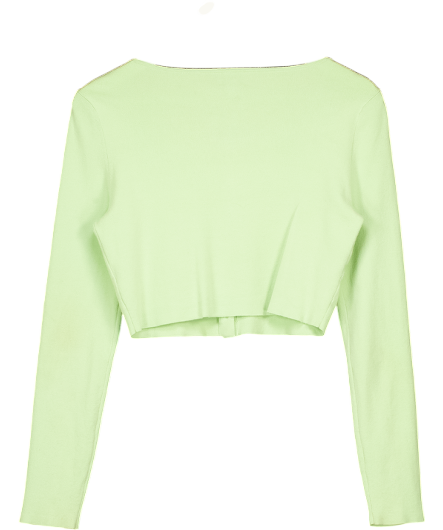 Sun-deh Green Button Up Long Sleeve Top UK M