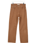 IZAKOVA Brown Denim High Rise Straight Leg Jeans UK M