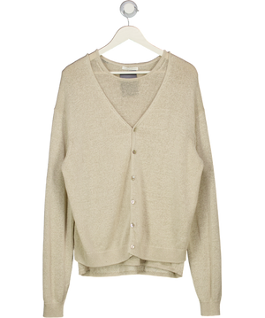 ZARA Man 2-piece Beige Linen Blend Cardigan (uk S/m) & Sleeveless Top Set UK M