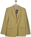NA-KD Beige Light Camel One Button Single Breasted Blazer UK 8