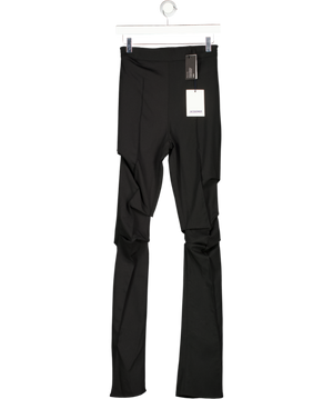 JACQUEMUS Black Le Pantalon Merria Wool-blend Pants Fr34 UK 6