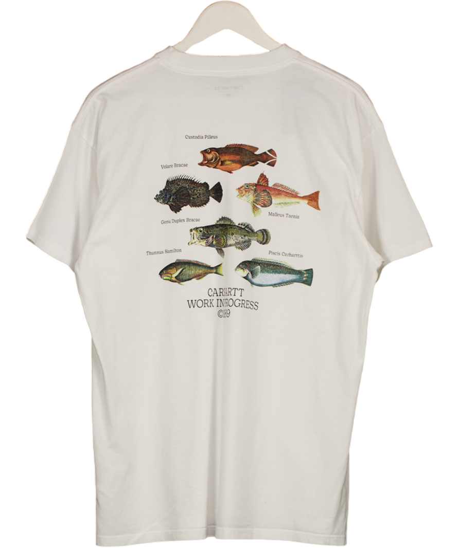 CARHARTT Wip Fish T-shirt - White UK M