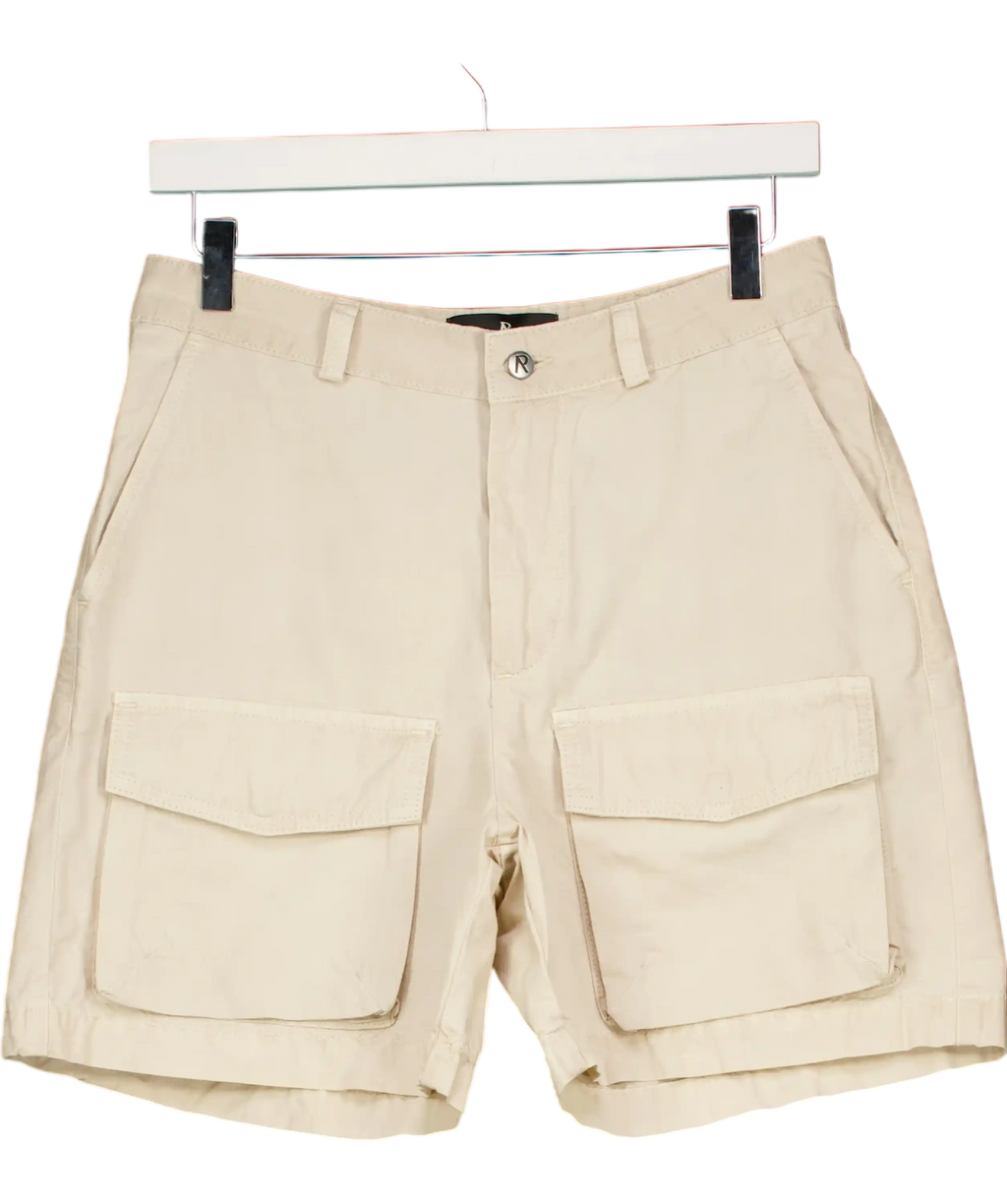 Represent Beige Front Pocket Cargo Short UK S