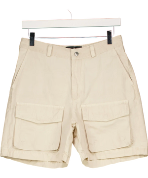 REPRESENT Beige Front Pocket Cargo Short UK S